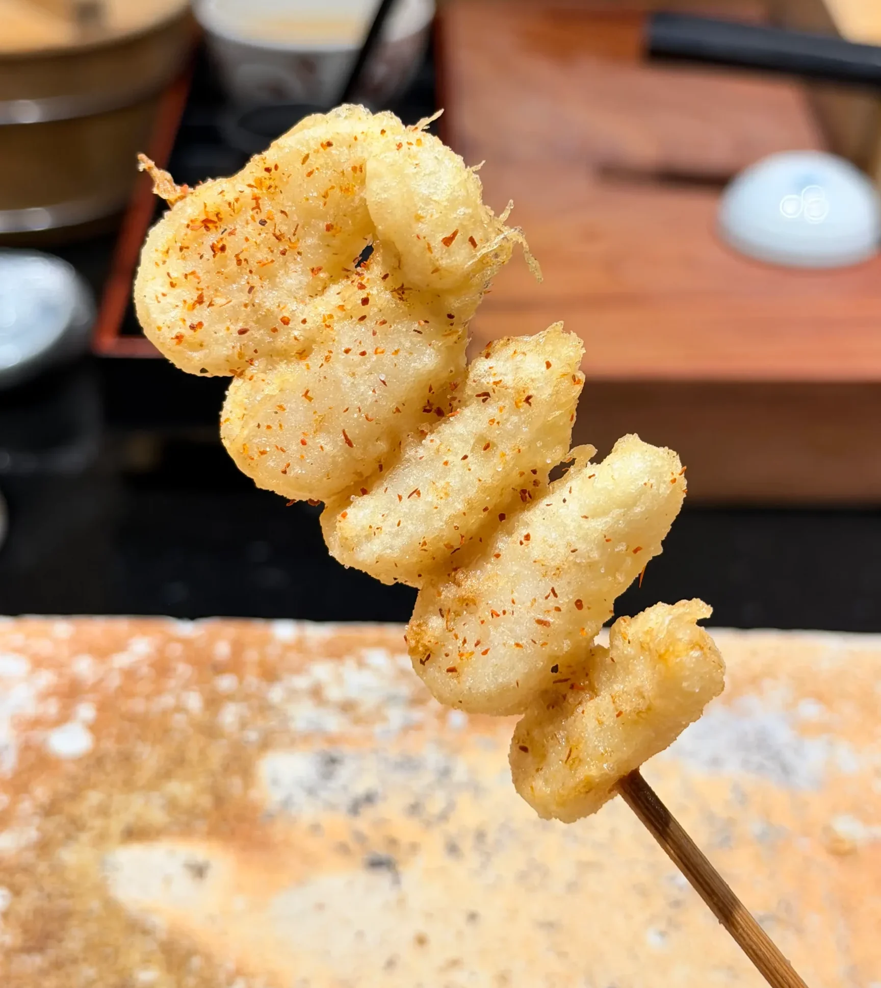 樂魚料亭 炸鱈魚白子串炸