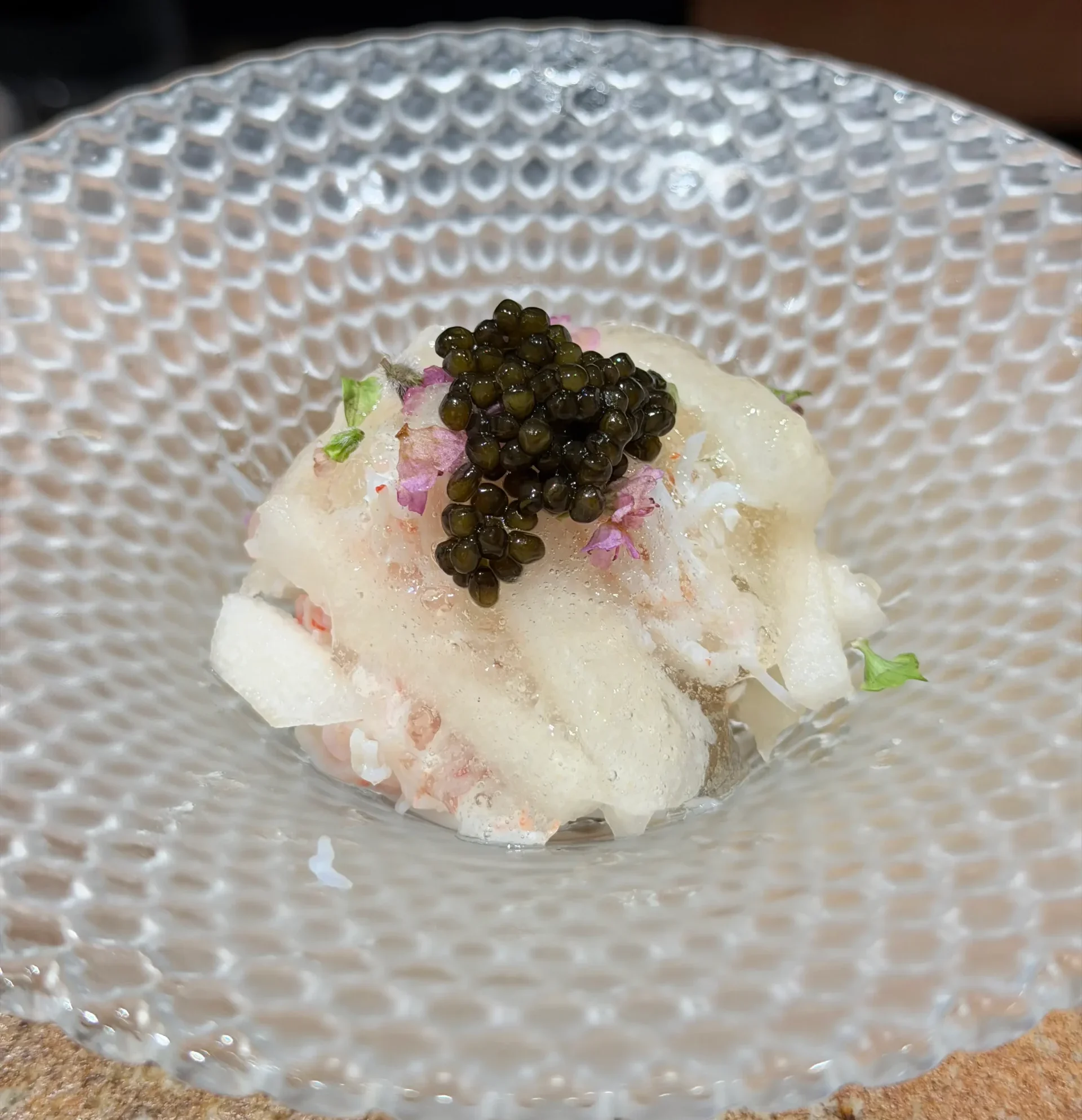 樂魚料亭 松葉蟹魚子醬先付