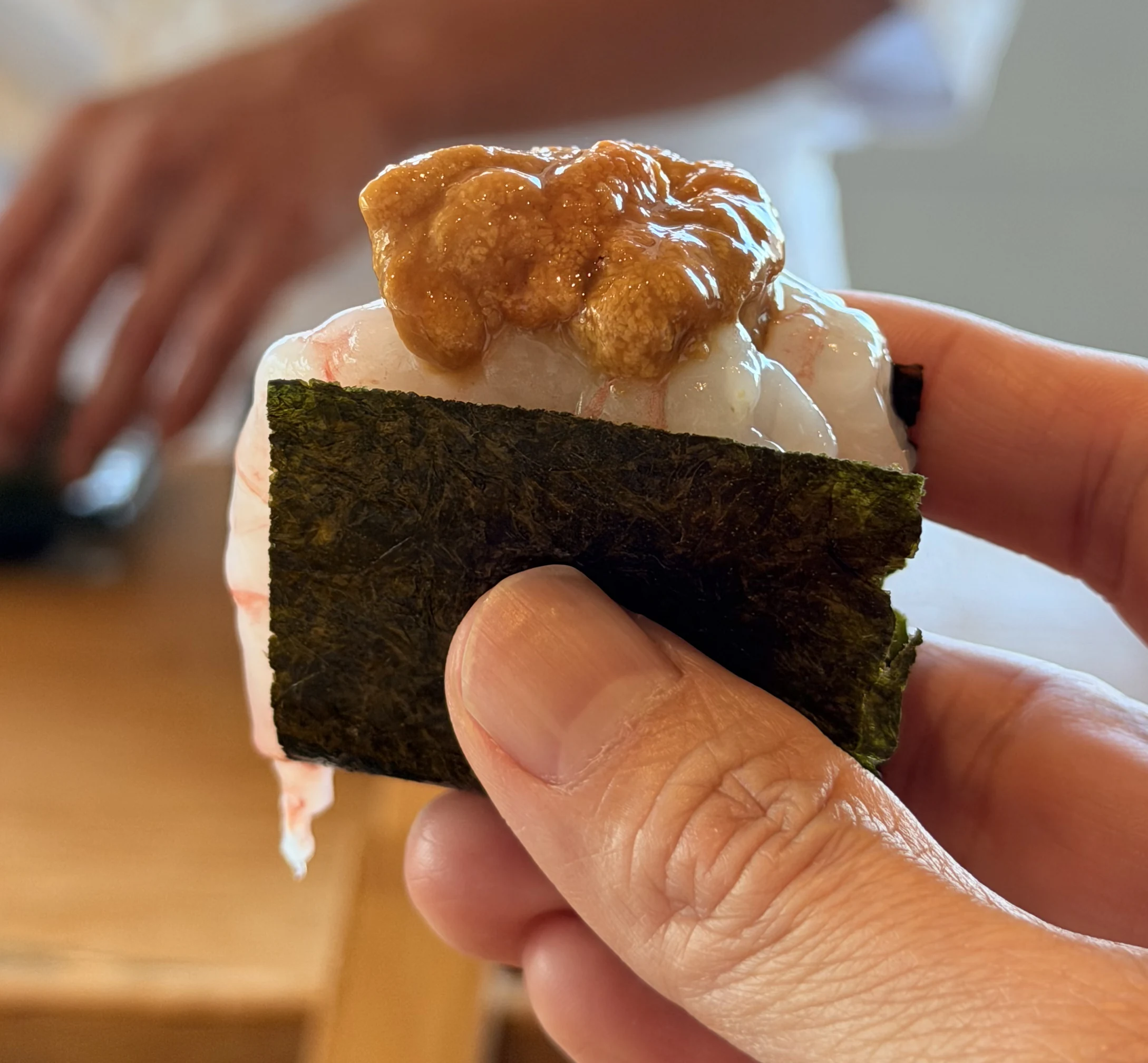 스시아카리 Sushi Akari 甜蝦海膽手卷